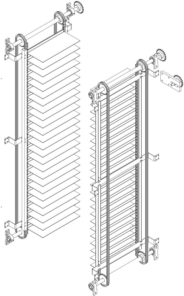 Workpiece lifting and temporary storing device for production line