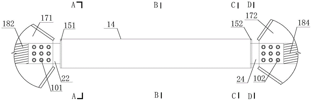 A bolt transformation type anti-buckling energy-dissipating support and its manufacturing process