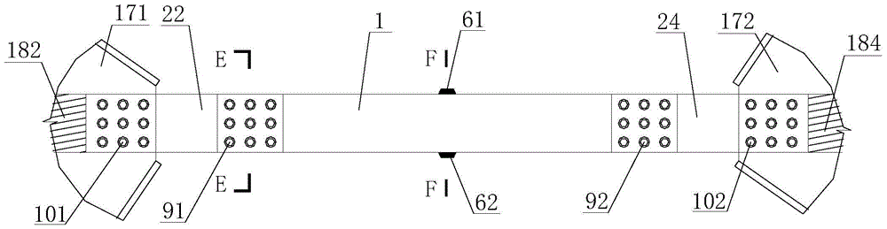 A bolt transformation type anti-buckling energy-dissipating support and its manufacturing process