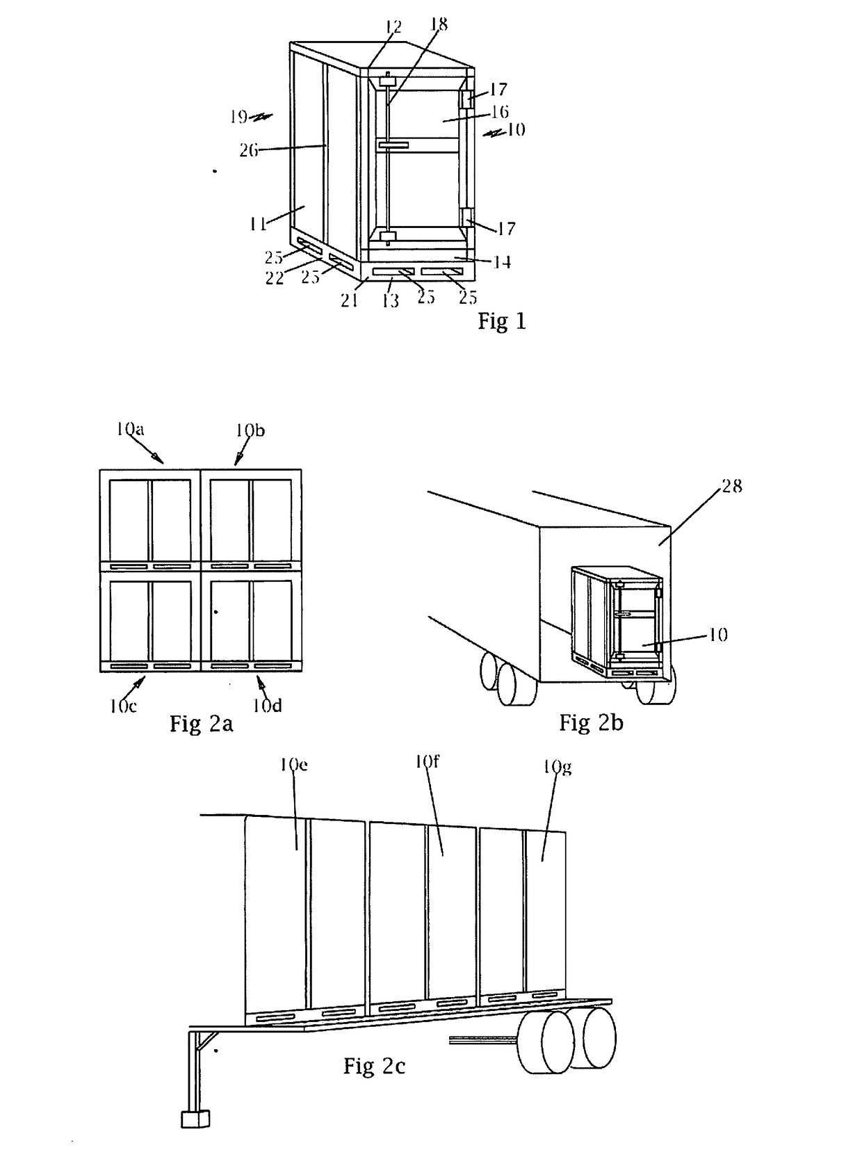 Modular temperature controlled shipping container