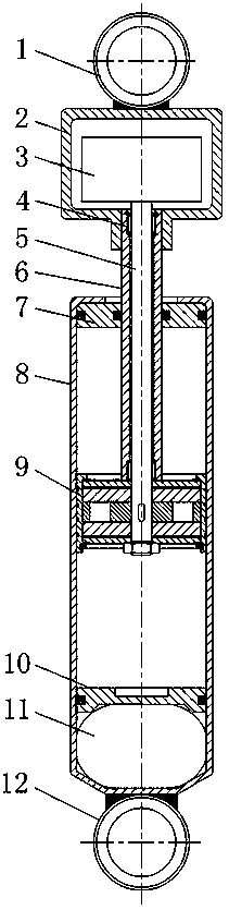 Vehicle vibration energy recovery type shock absorber