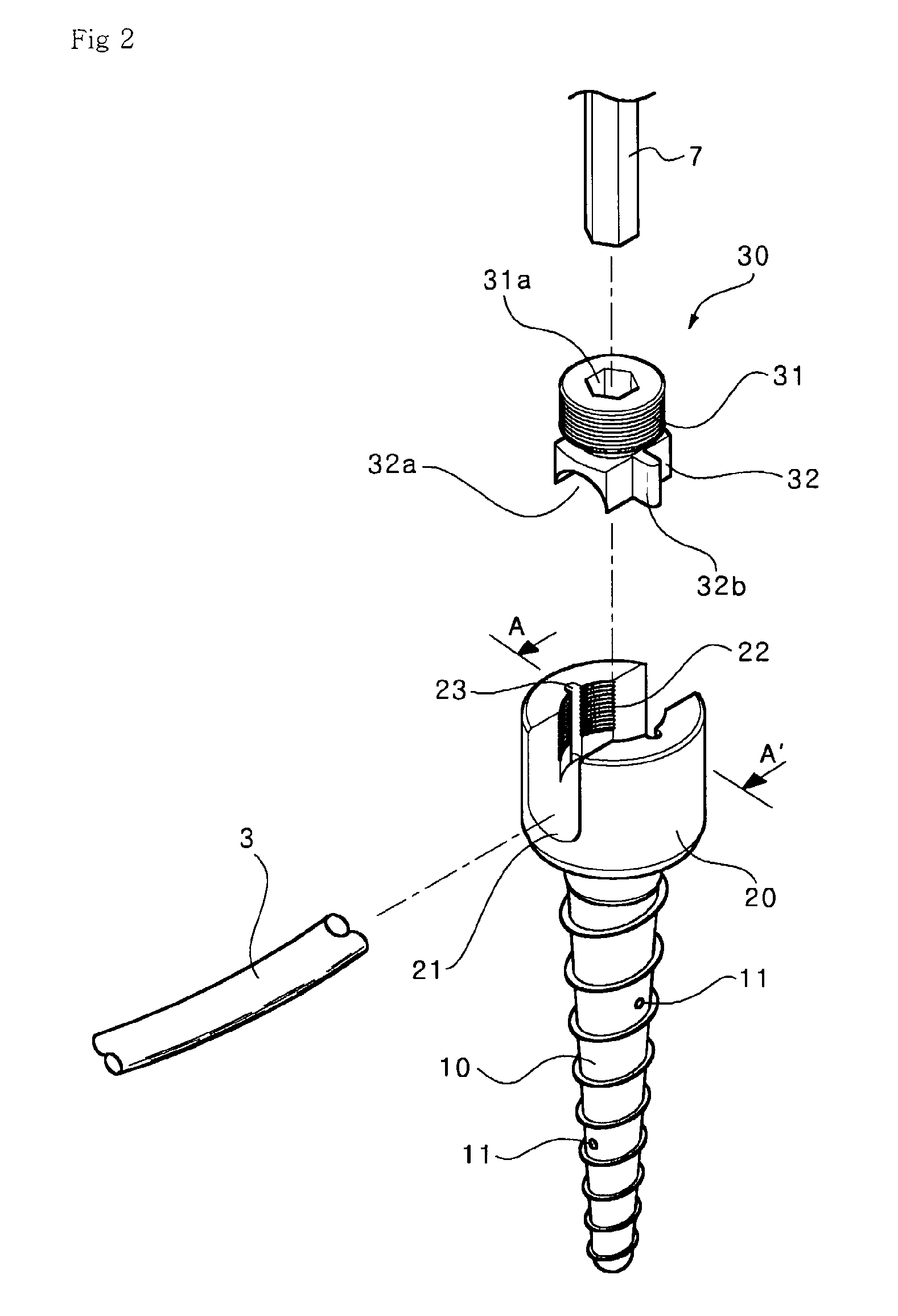 Pedicle screw and device for injecting bone cement into bone