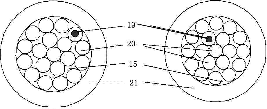 Intensive undersea optical cable applicable to remote intelligent monitoring system