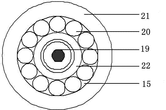 Intensive undersea optical cable applicable to remote intelligent monitoring system