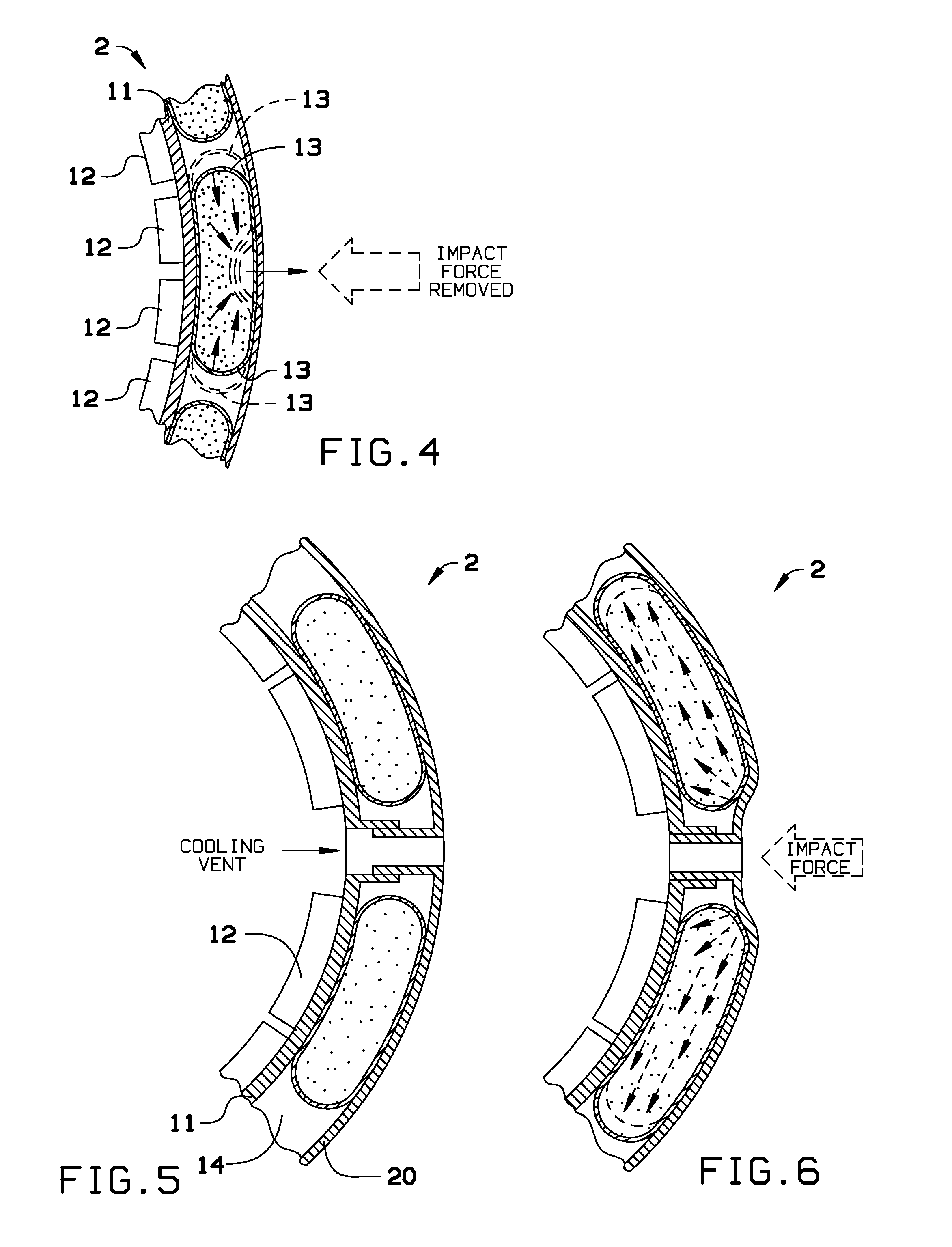 Method and apparatus for an adaptive impact absorbing helmet system