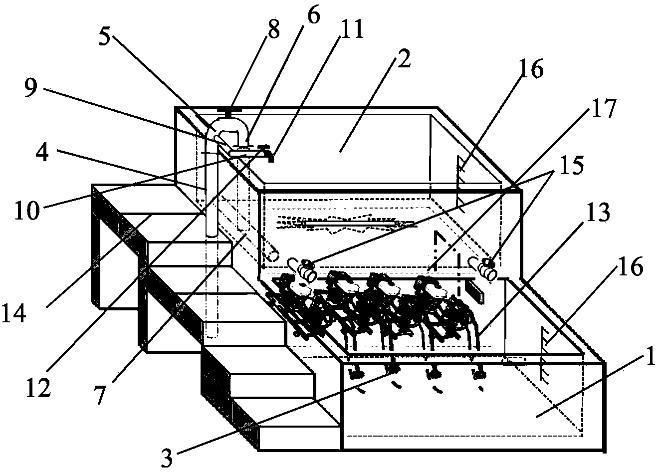 Pesticide blending device