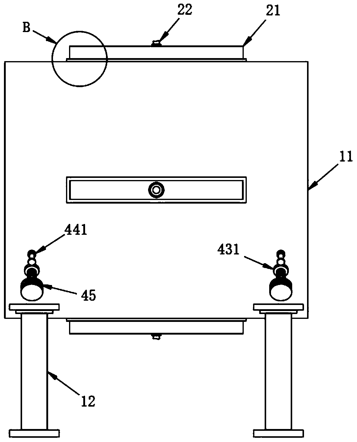 Hot air drying device with safety protection mechanism for cable outer sheath processing