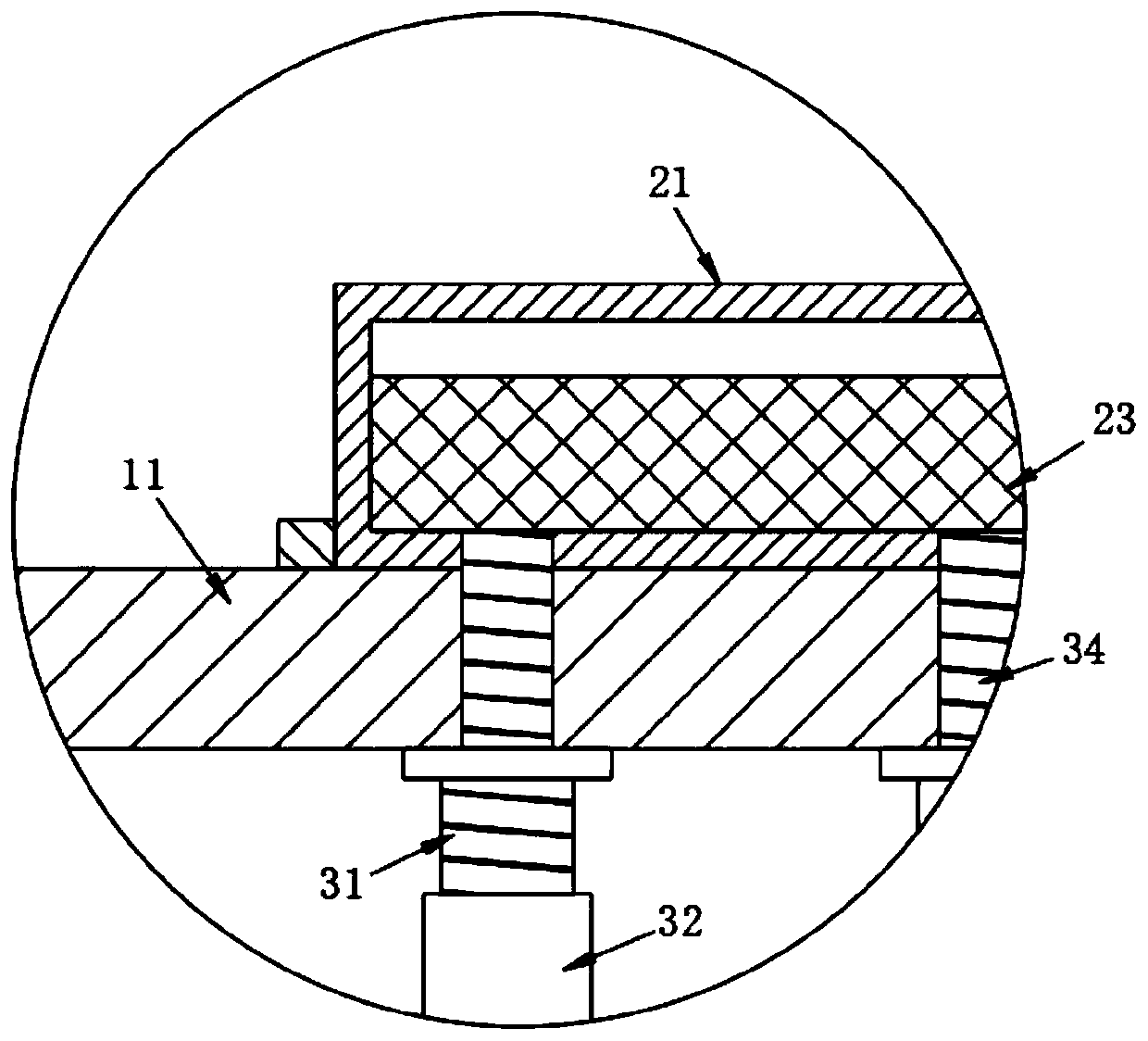 Hot air drying device with safety protection mechanism for cable outer sheath processing