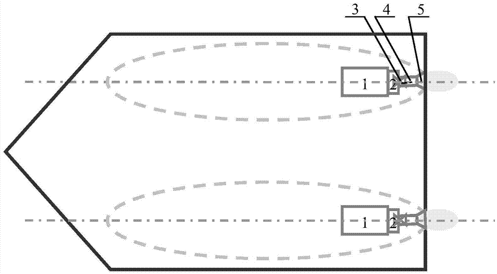 Ship compressed air propulsion technology and device