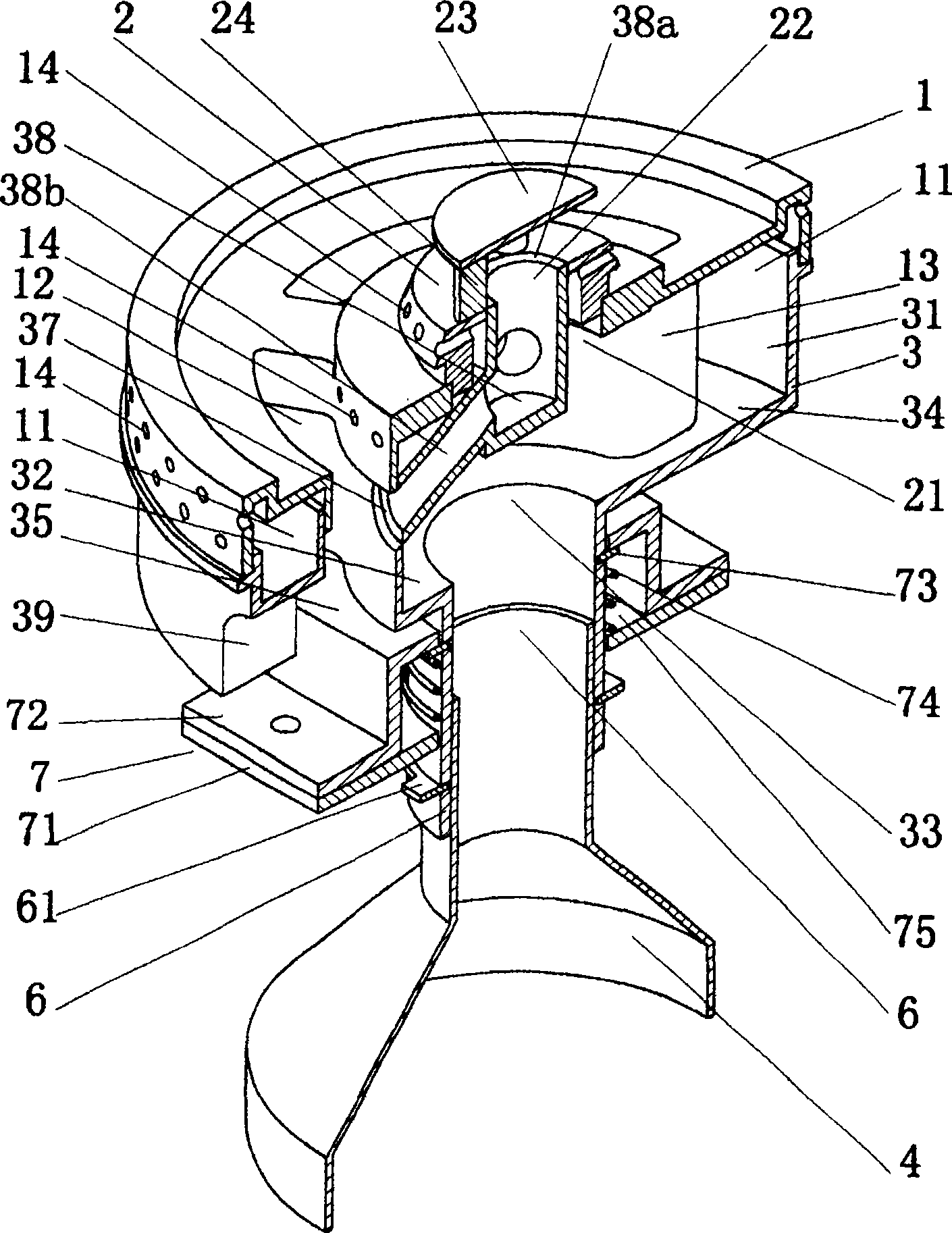 Burner with air balancing device