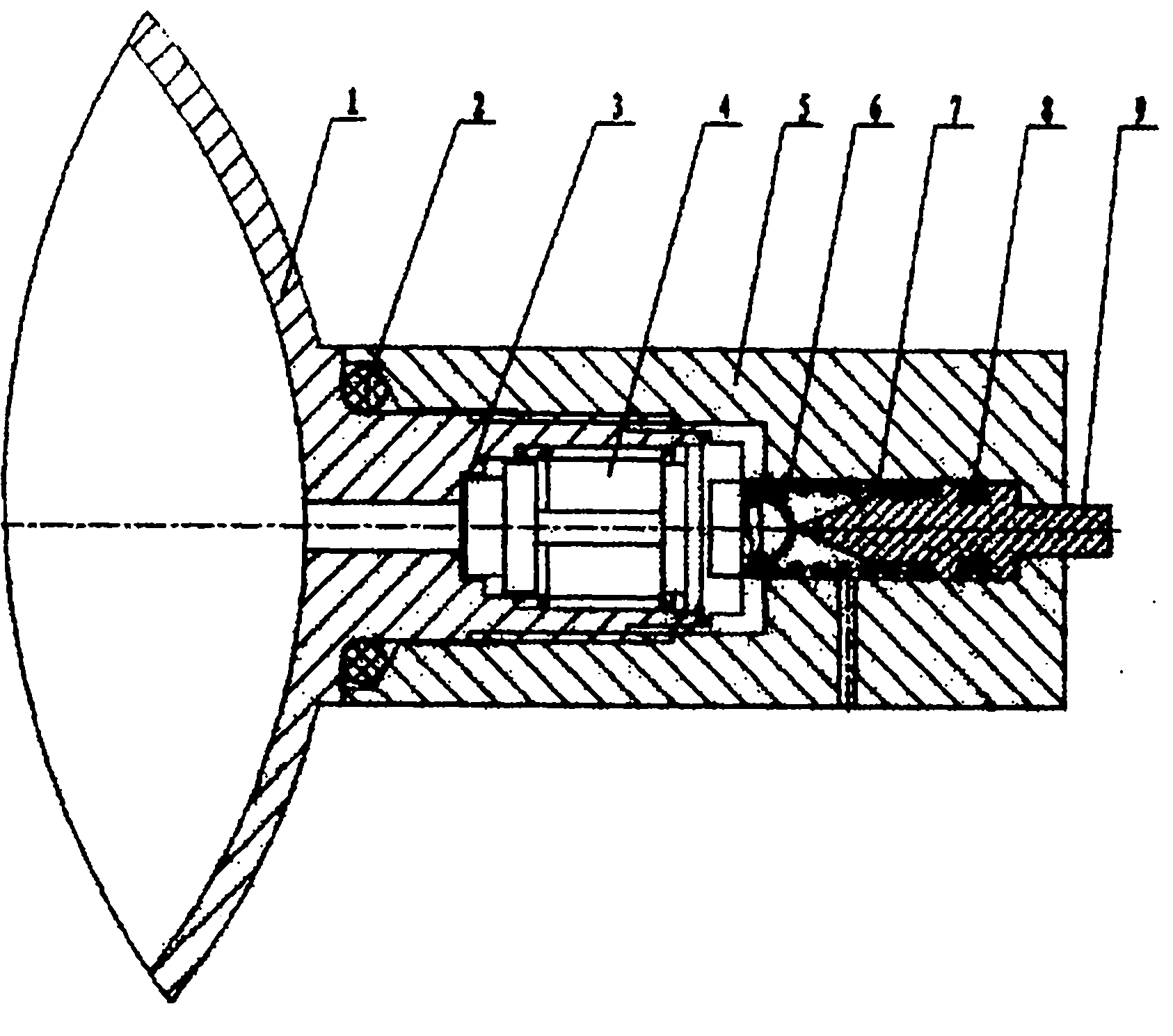 High-pressure gas bottle and inflating method thereof