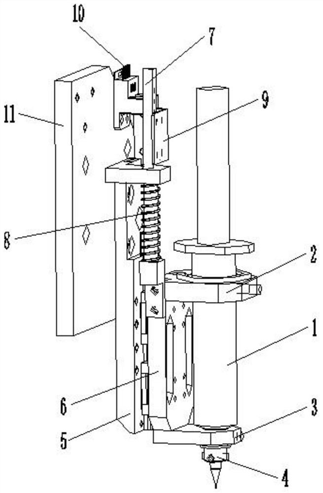 Precise needle head with anti-collision function