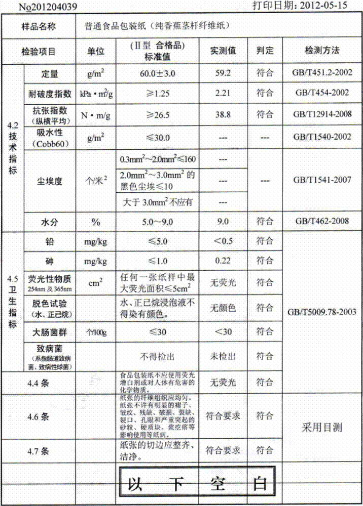 Papermaking method by oxidizing banana stemfiber