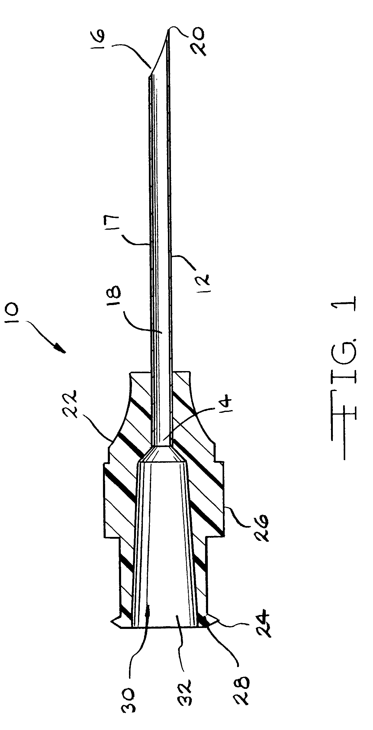 Detectable heavy duty needle