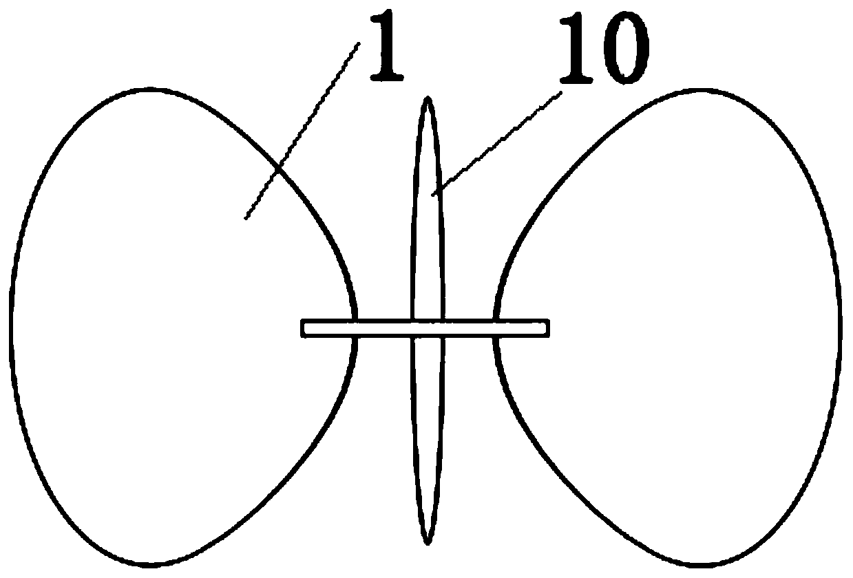 A breast surgery skin flap fixation device