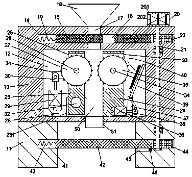 Efficient comprehensive recycling device for valuable elements in tailings