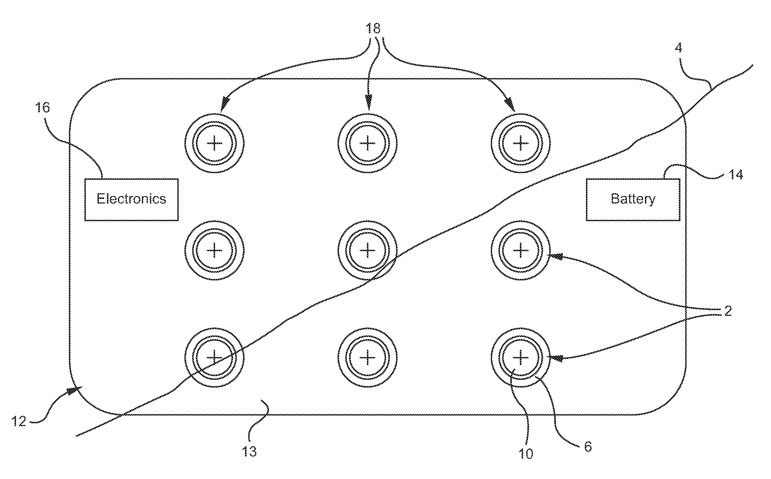 Electrode patch and method for neurostimulation