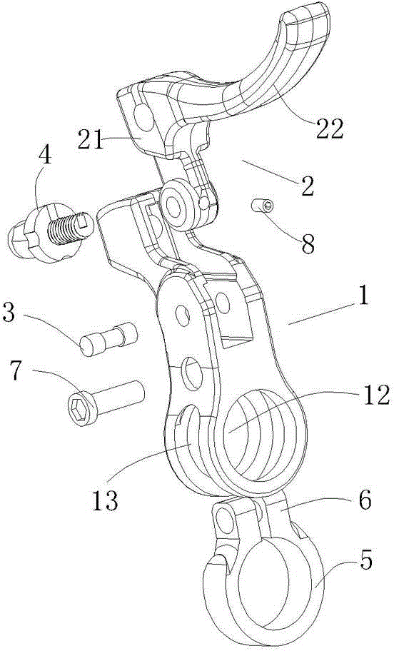 Bicycle brake crank