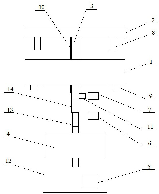 Through shaft type remote control pressing plate and remote control method thereof