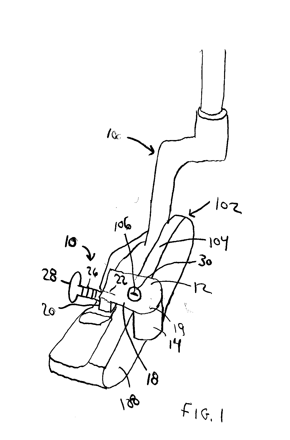 Practice attachment for golf putter