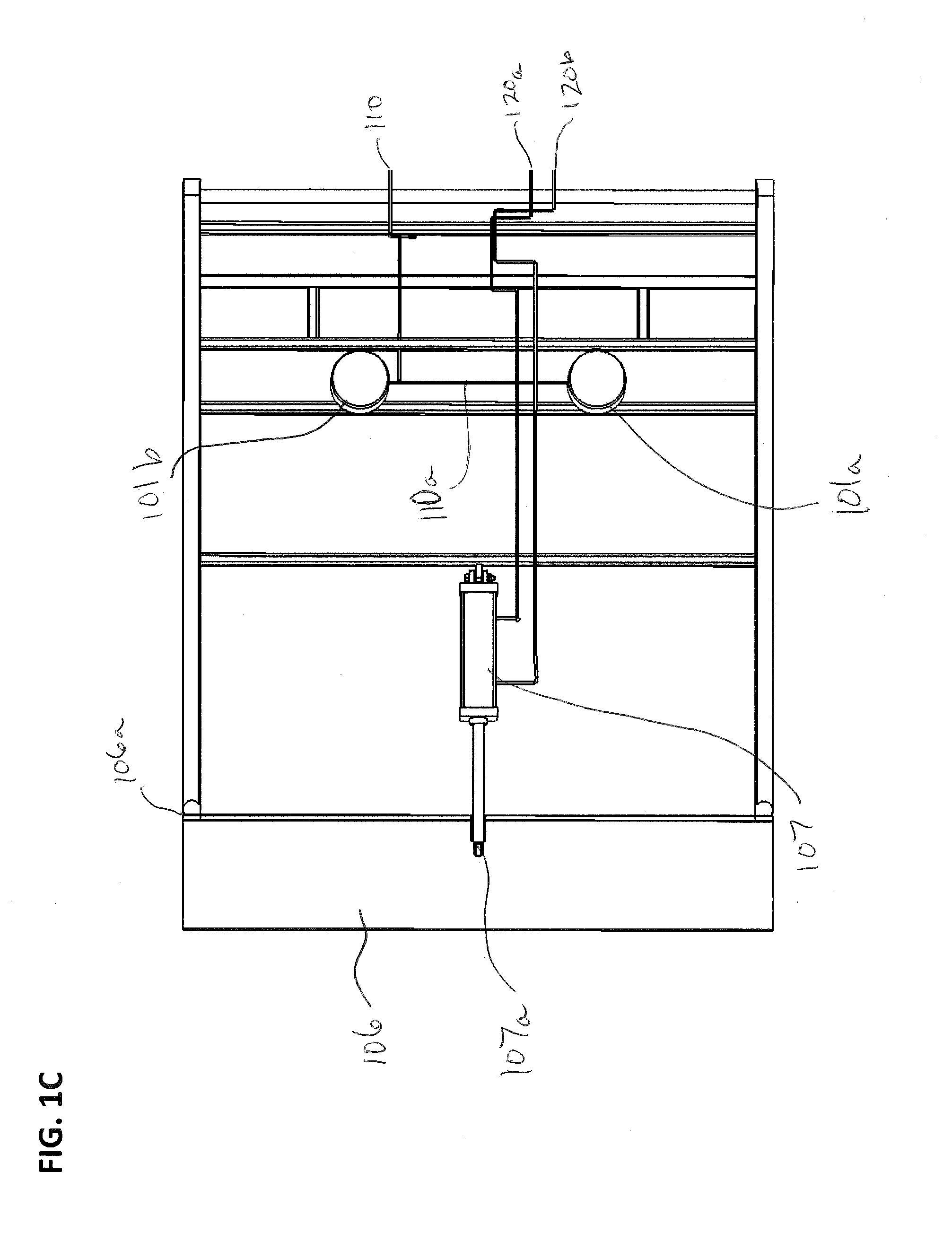 Air bag system for lifting trailer platforms