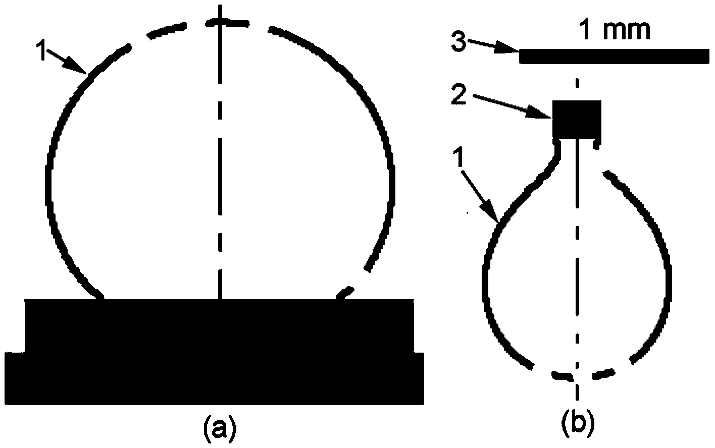 Measurement method of liquid surface tension based on two measurement points of drop profile curve