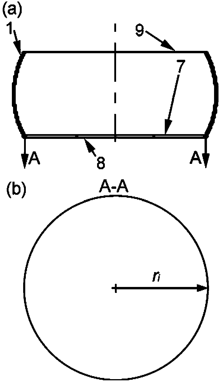 Measurement method of liquid surface tension based on two measurement points of drop profile curve