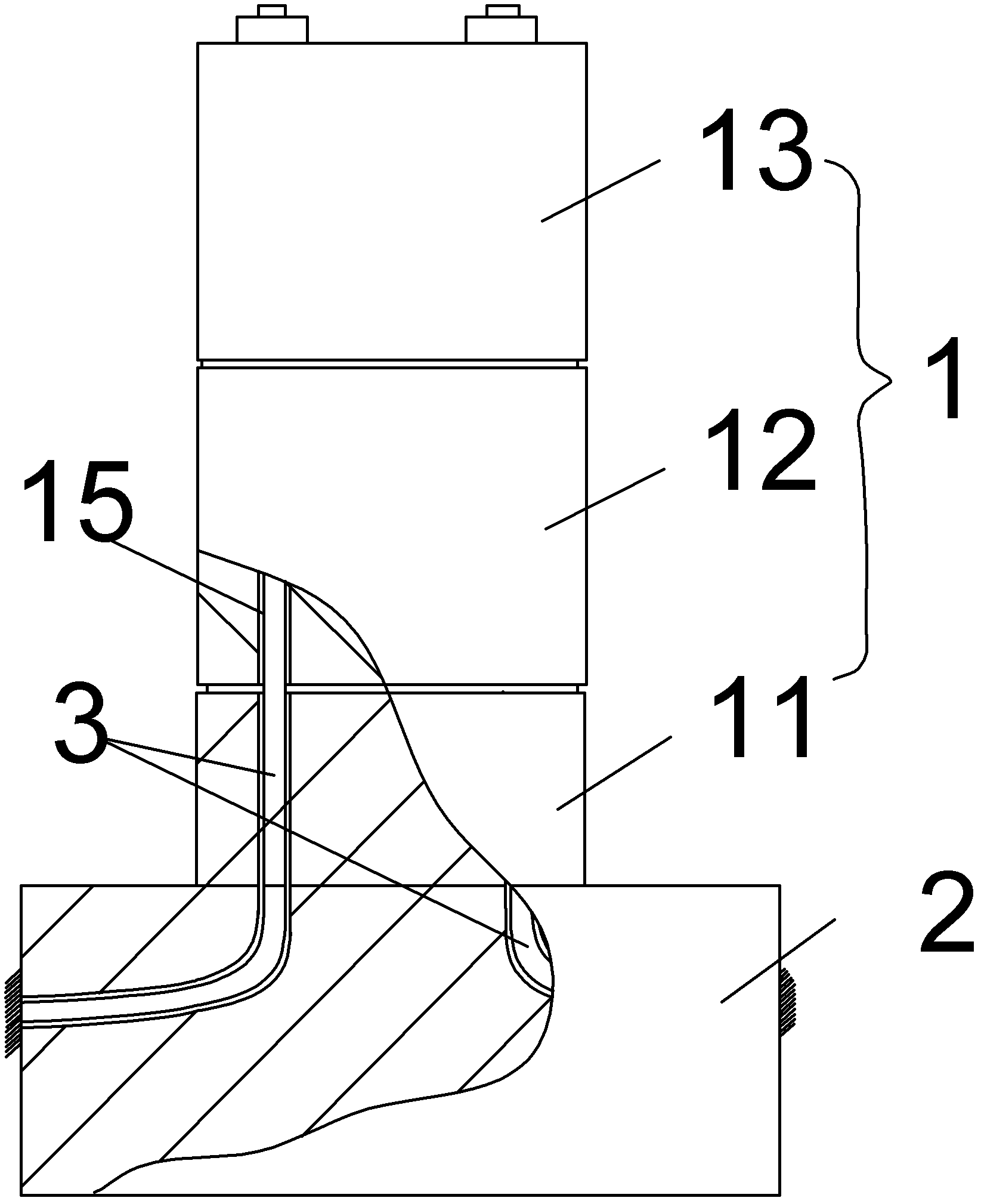 Bearing platform cable-stayed precast assembled column bearing platform structure and assembling and positioning process thereof