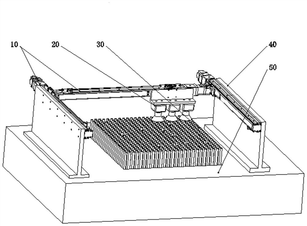 Three-dimensional weaving guide rod online insertion detection method based on machine vision