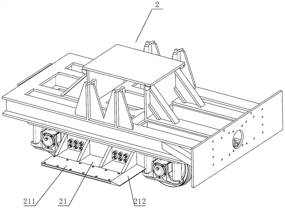 Train collision test waveform simulation system