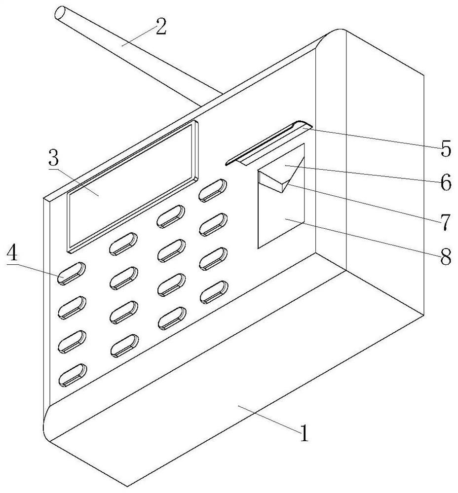 A wireless intelligent fingerprint recognition terminal