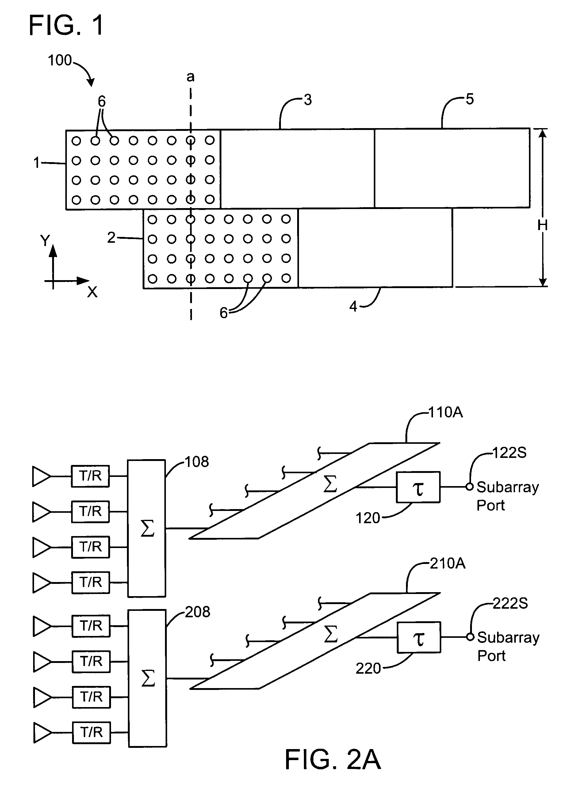 Overlapping subarray architecture