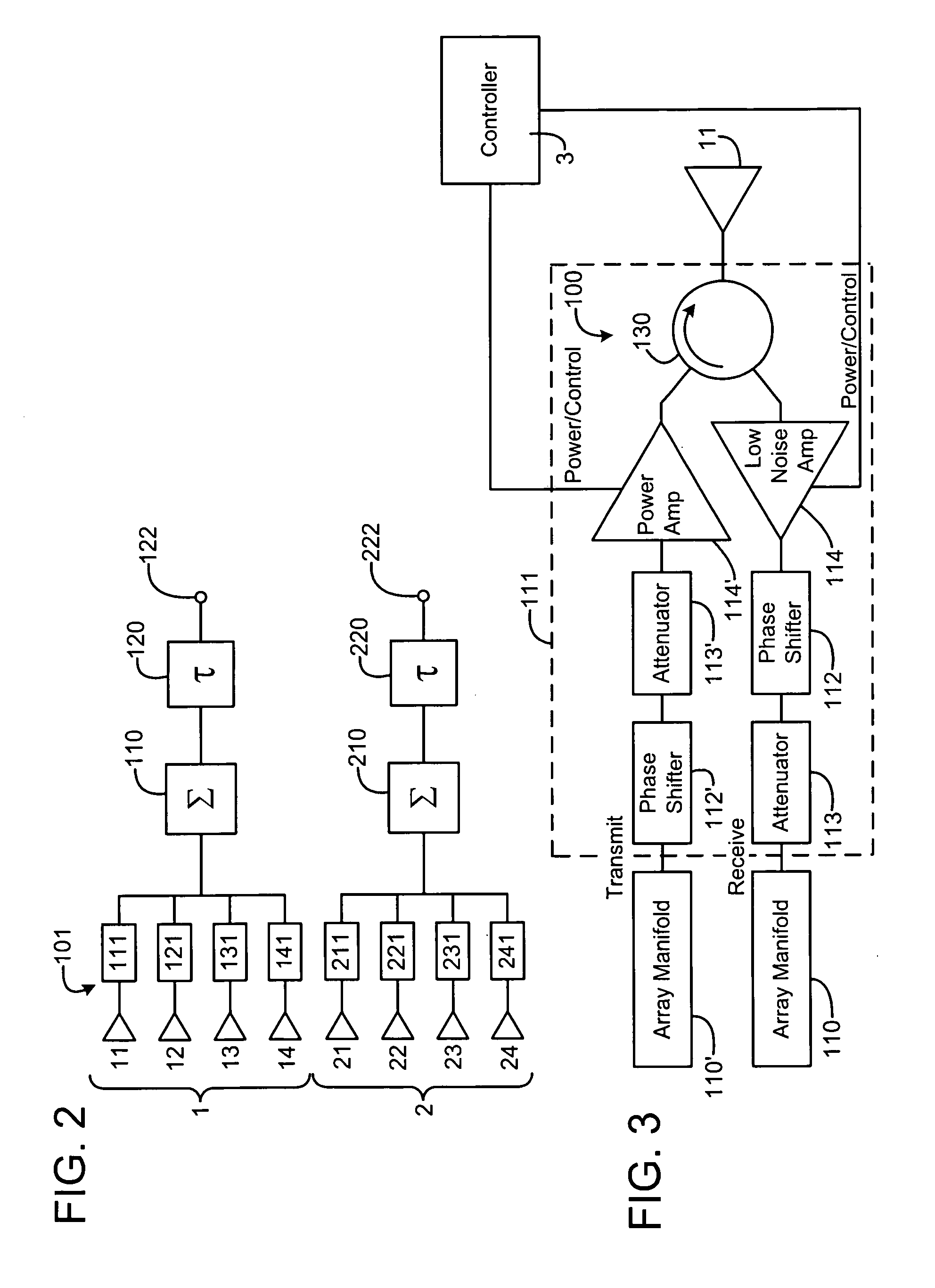 Overlapping subarray architecture