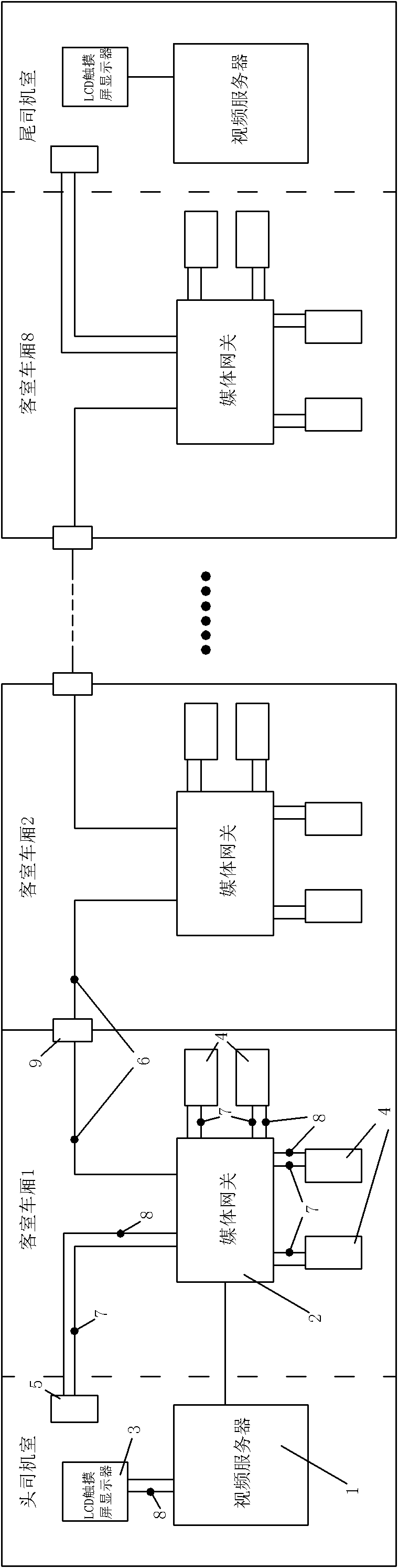 Vehicle-mounted monitoring system with scatter storage function