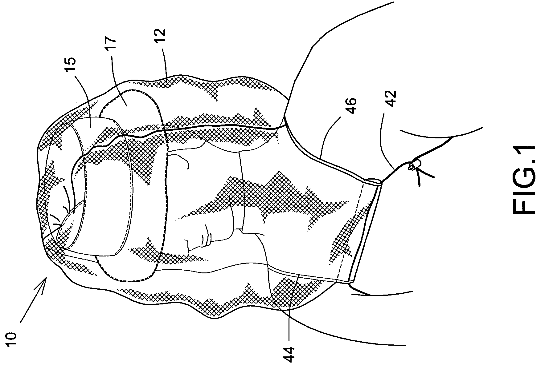 Headgear with enclosure for an insect screen