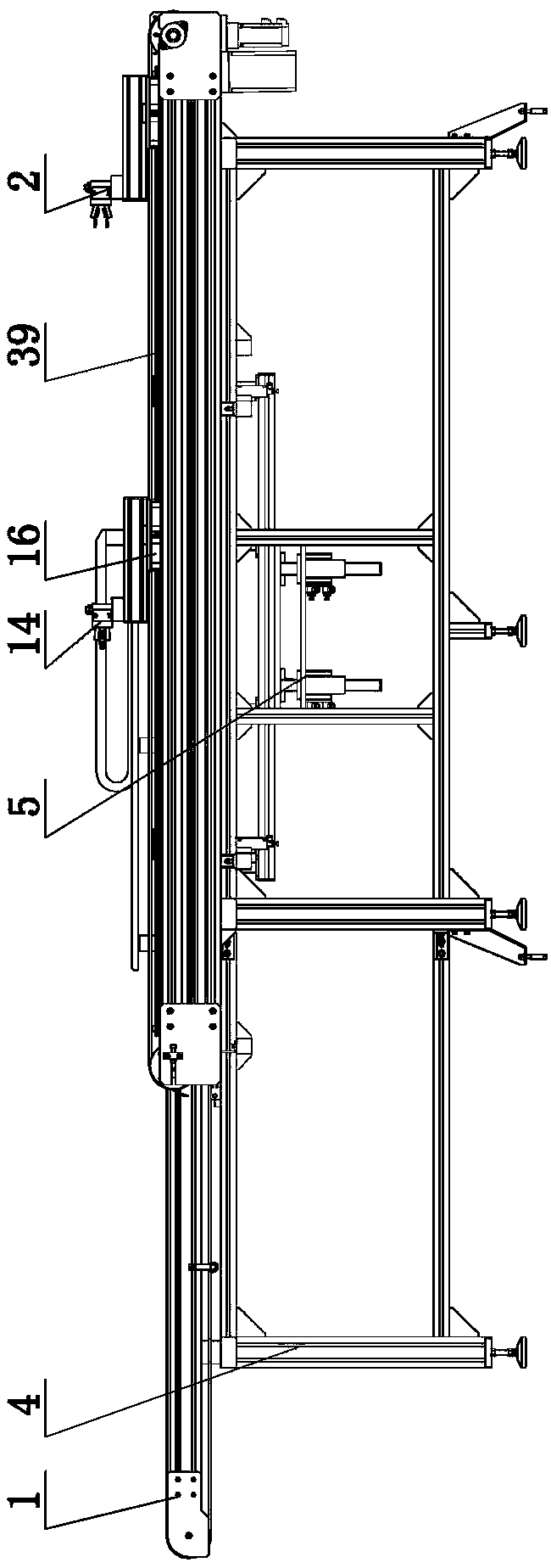 Online automatic EVA (ethylene vinyl-acetate copolymer) laying and cutting machine