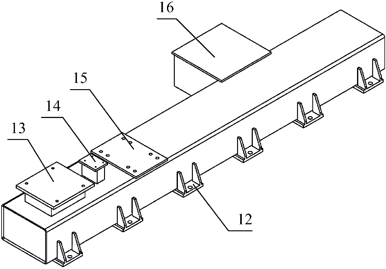 A gearbox no-load running-in test bench with self-centering positioning and clamping device