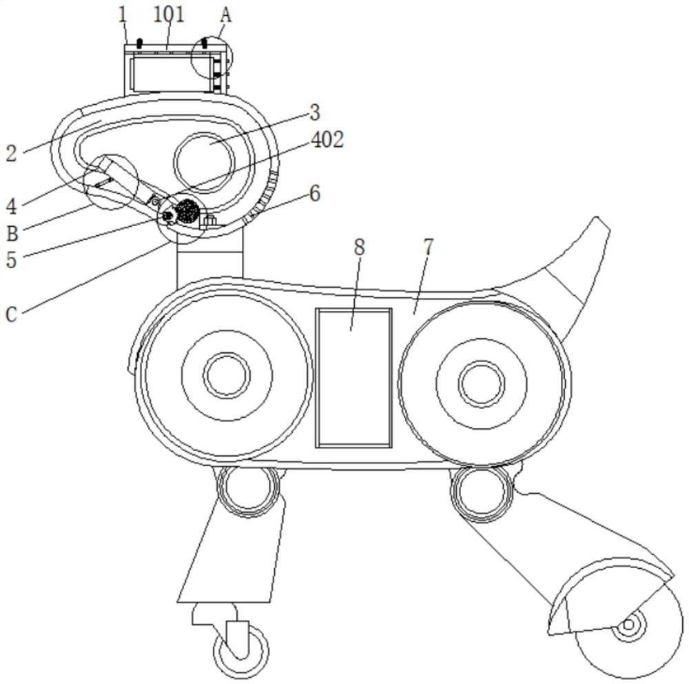 A cable inspection robot dog and cable inspection method