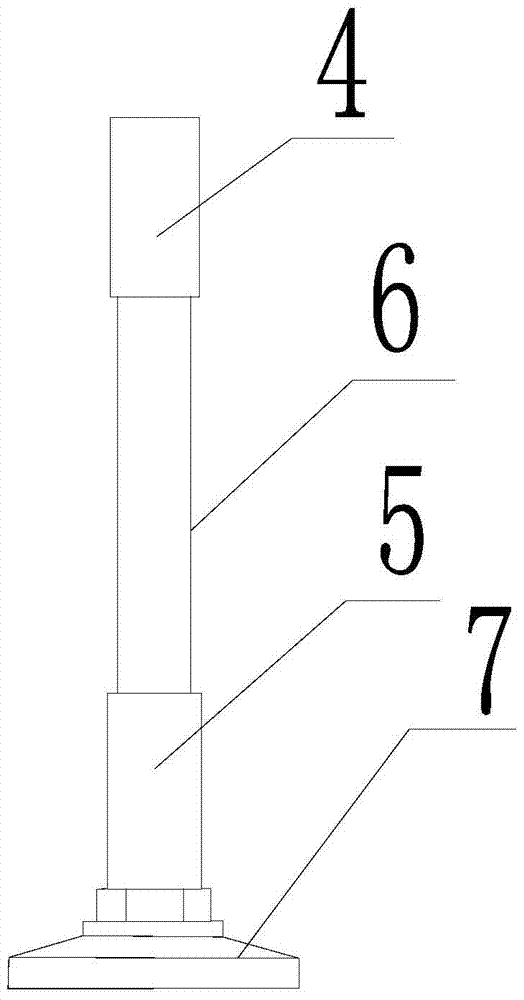 A fast-moving cabinet foot mechanism