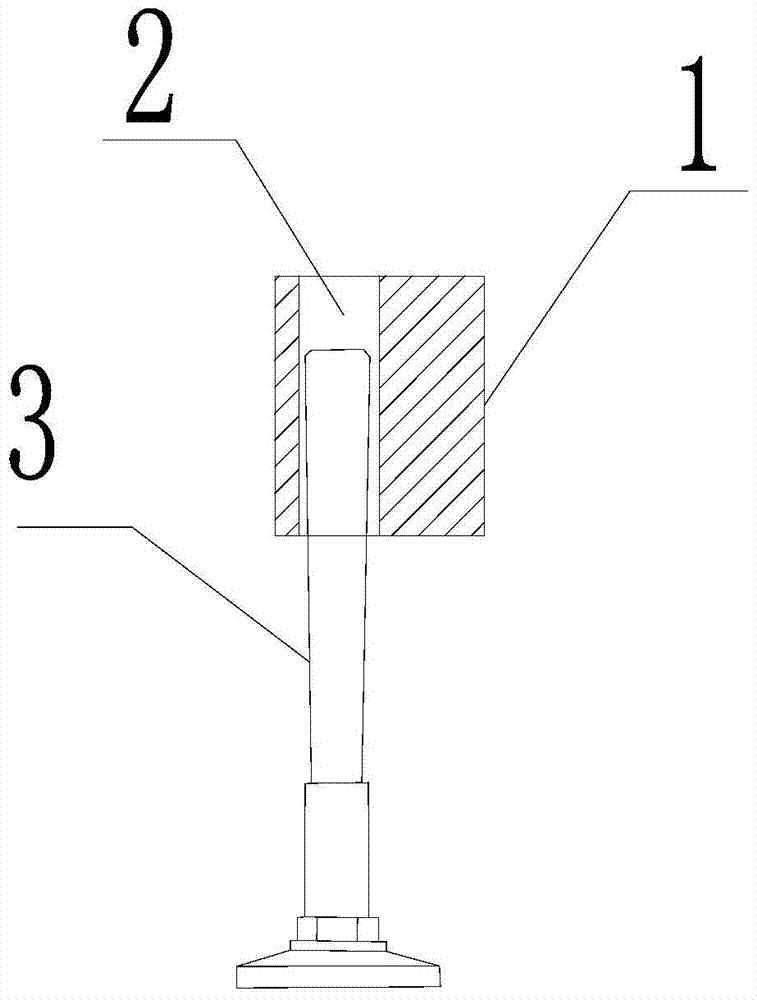 A fast-moving cabinet foot mechanism