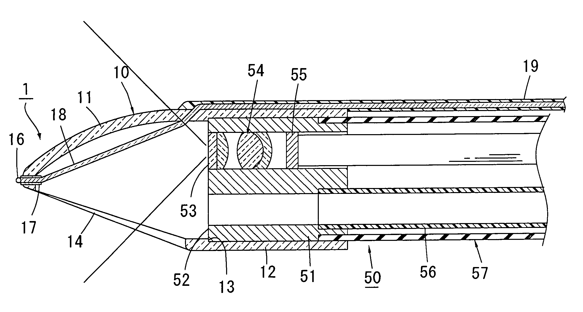 Endoscopic high-frequency knife