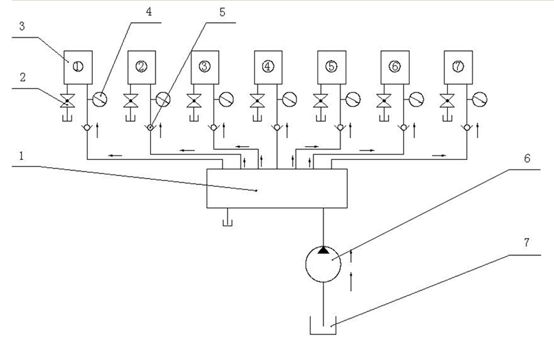 Method for simulating coal seam mining by using rubber hydraulic bags