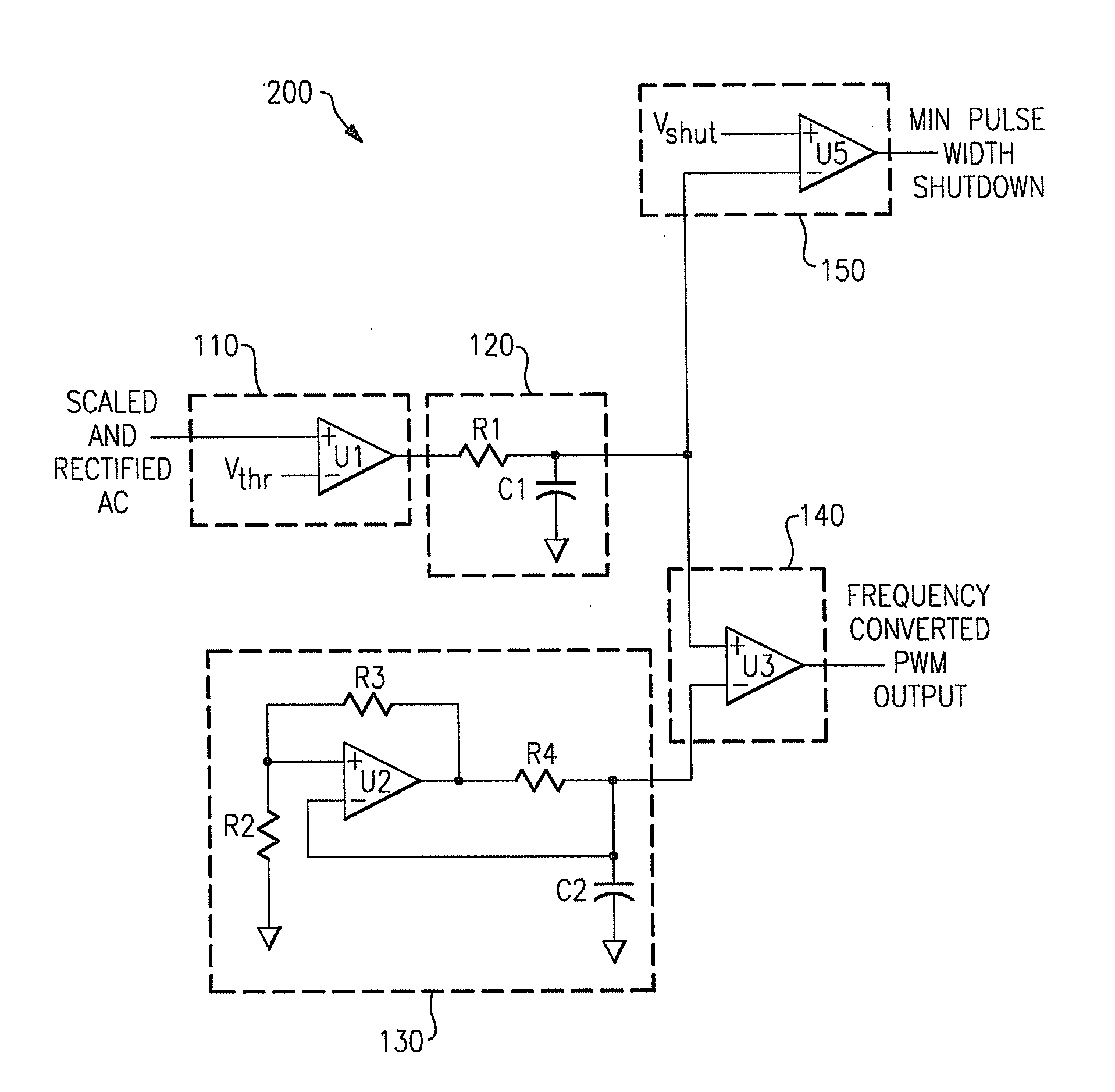 Frequency converted dimming signal generation