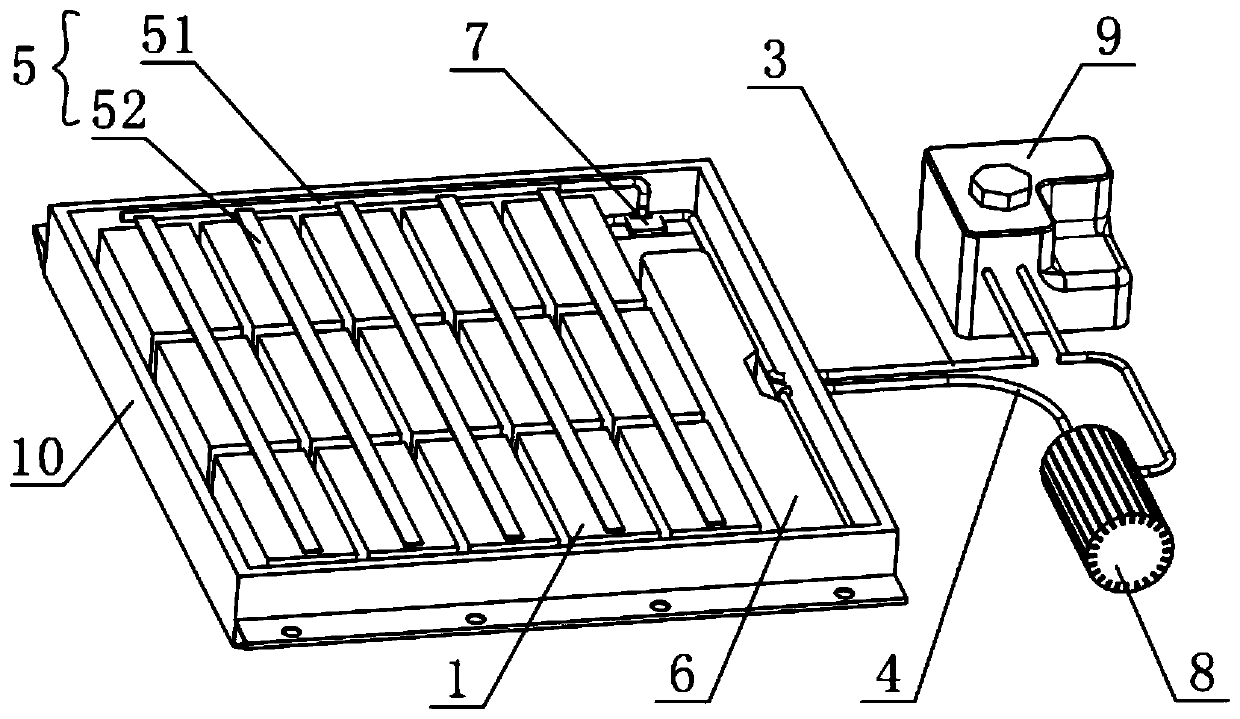 Battery pack with fire extinguishing function