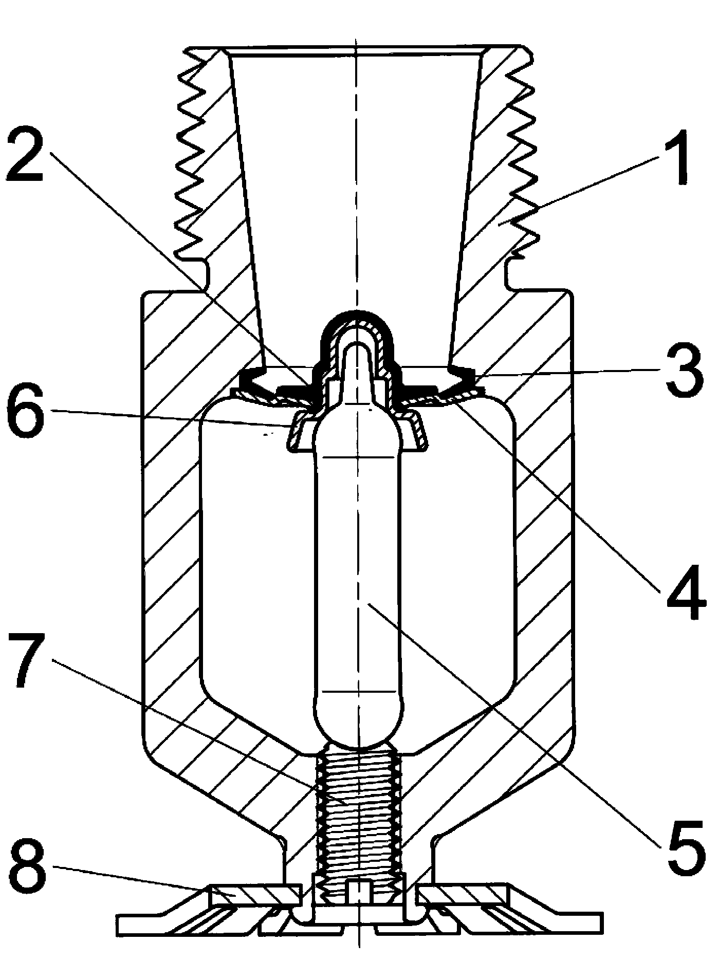 Elastically-sealed automatic sprinkler head