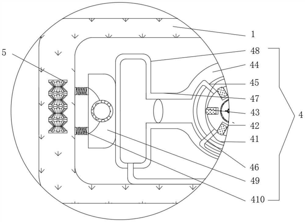 Stall adjusting device of raw material stirrer for electronic product processing