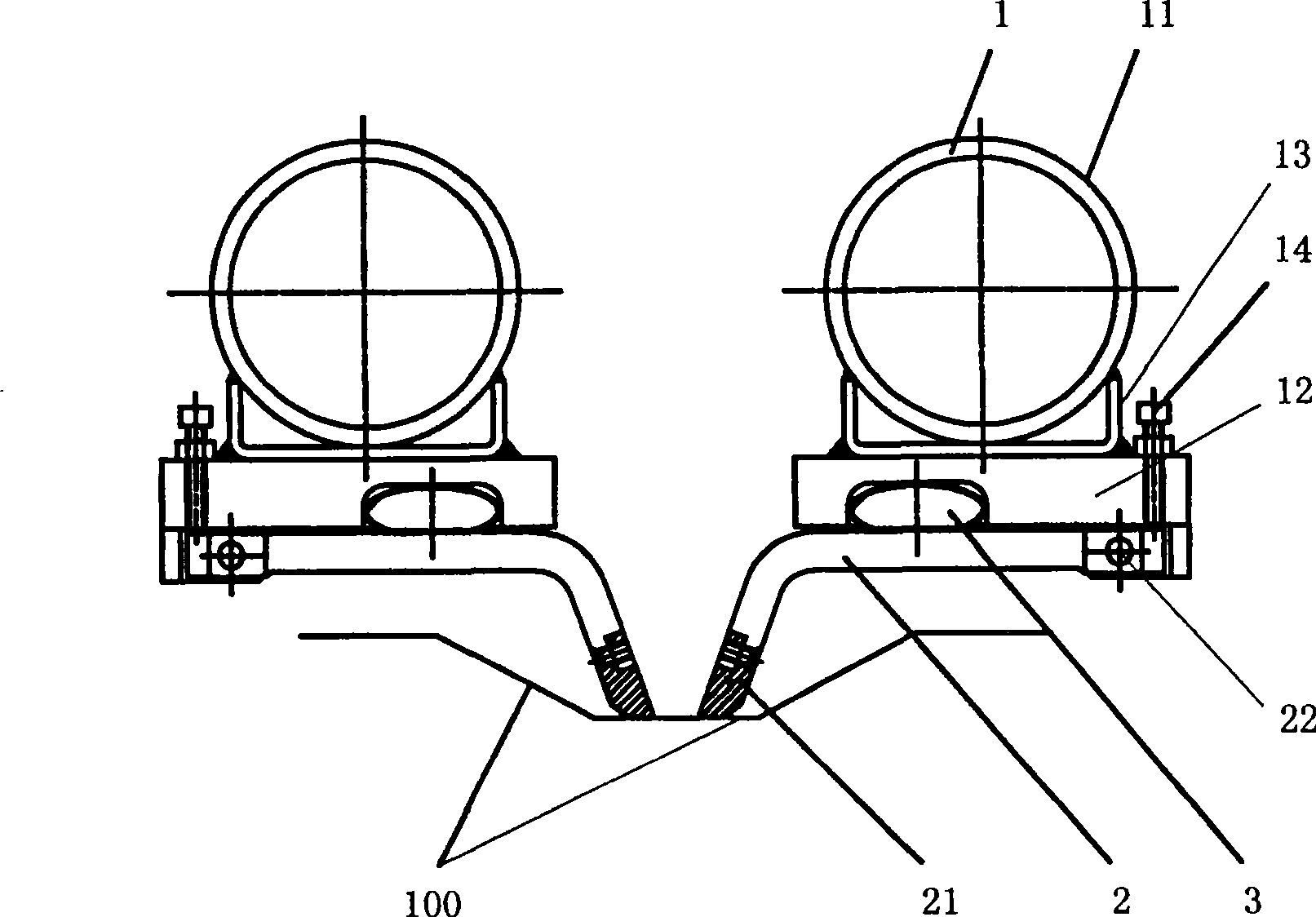 Automatic welding compressing apparatus for jointed board of container