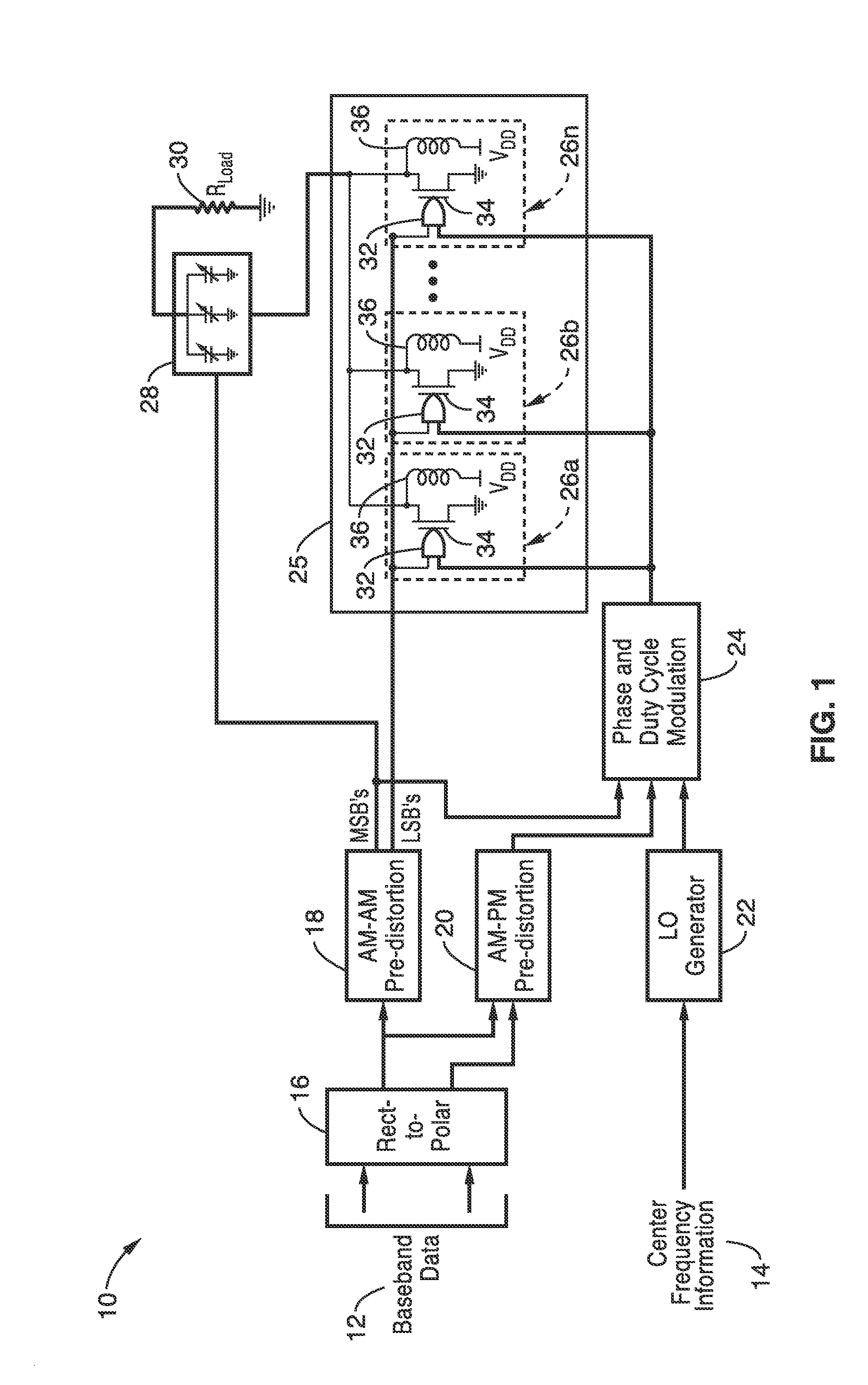 Digital polar and zvs contour based hybrid power amplifier