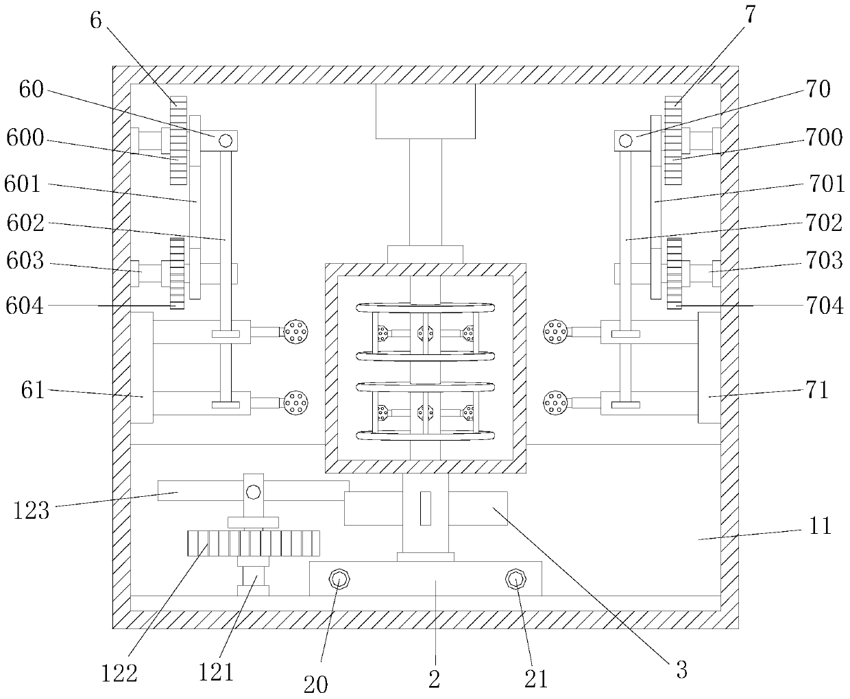 Automobile door handle automatic painting equipment