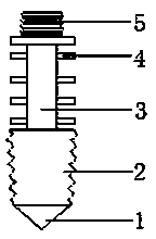 End part thread five-pointed-star-shaped variable-section prefabricated pipe pile and construction method thereof